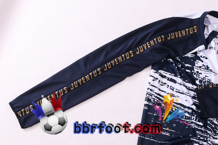 Survetement Foot Juventus Blanc Bleu Royal 20/21