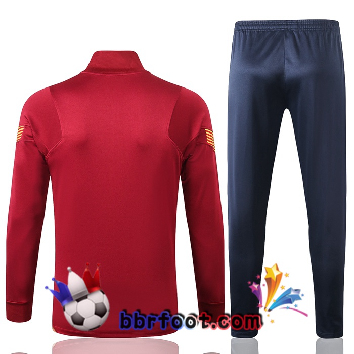 Veste Survetement Foot FC Barcelone Rouge 20/21