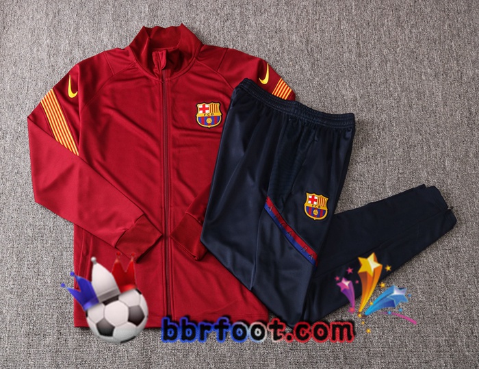 Veste Survetement Foot FC Barcelone Rouge 20/21