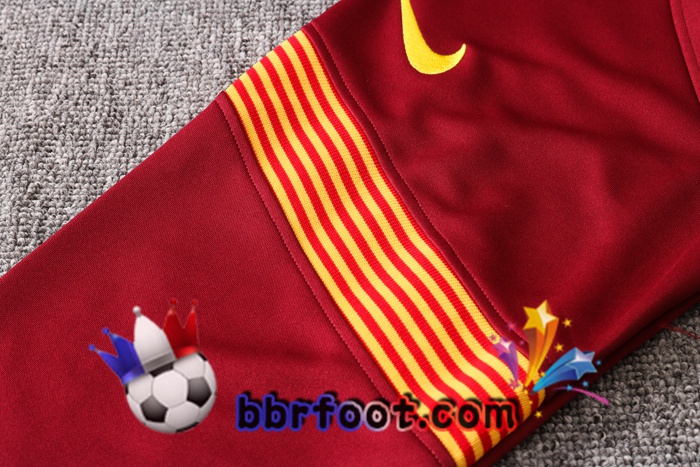 Veste Survetement Foot FC Barcelone Rouge 20/21