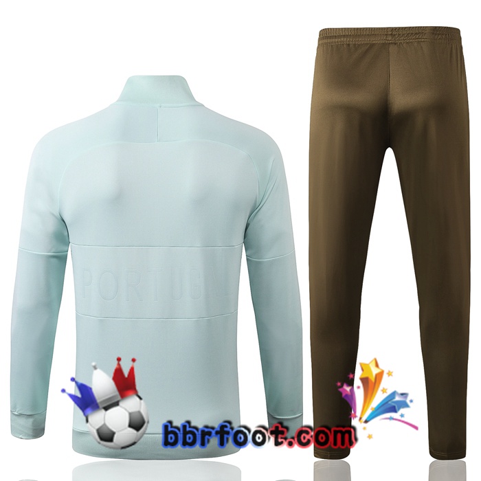 Veste Survetement Foot Portugal Vert Clair - 1 20/21