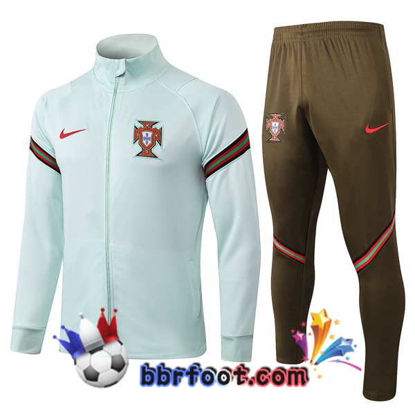 Veste Survetement Foot Portugal Vert Clair - 2 20/21