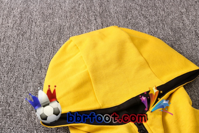 Veste A Capuche Survetement Foot NIKE Jaune 20/21
