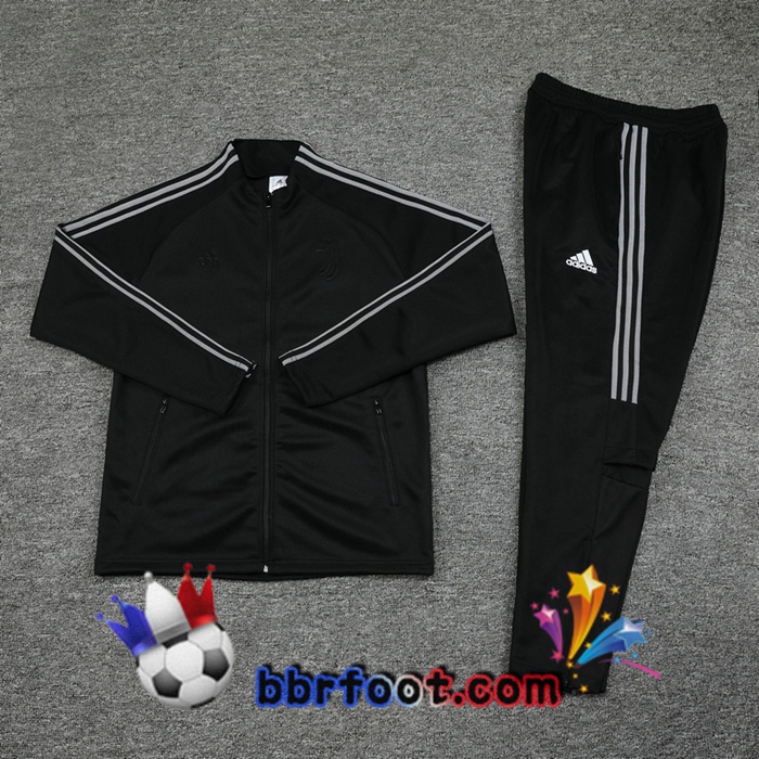 Veste Survetement Foot Juventus Noir 20/21