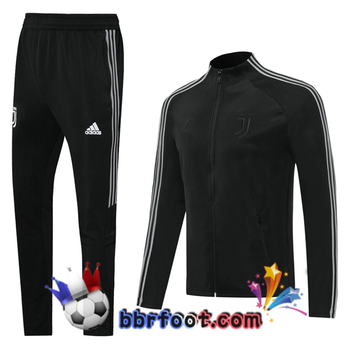 Veste Survetement Foot Juventus Noir 20/21