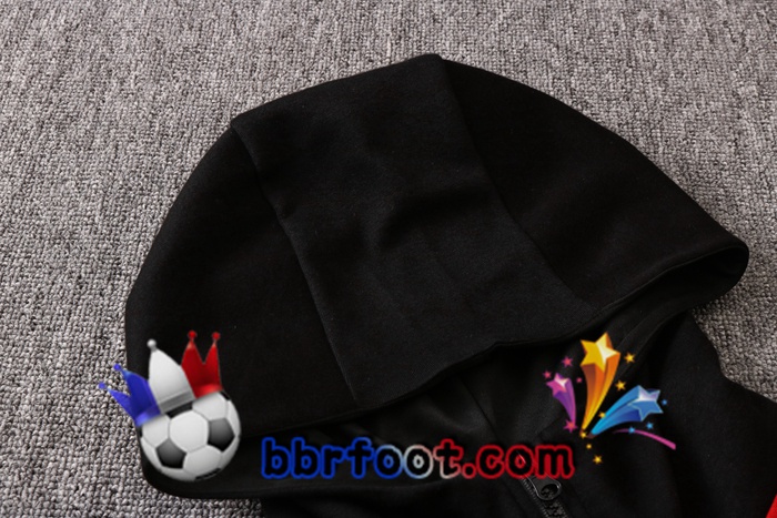 Veste A Capuche Survetement Foot NIKE Rouge Noir 20/21