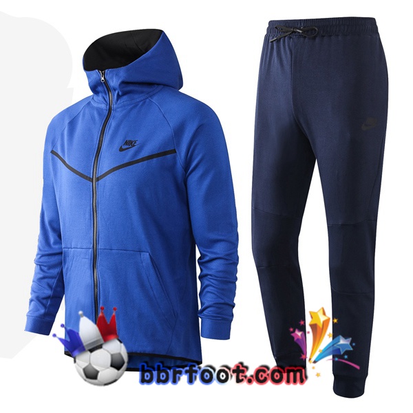 Veste A Capuche Survetement Foot NIKE Bleu 20/21