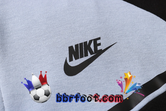 Veste A Capuche Survetement Foot NIKE Noir Bleu 20/21