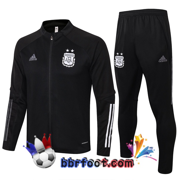 Veste Survetement Foot Argentine Noir 20/21