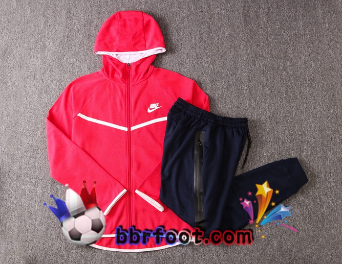 Veste A Capuche Survetement Foot NIKE Rose 20/21