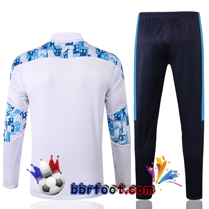 Survetement Foot Marseille OM Blanc 20/21
