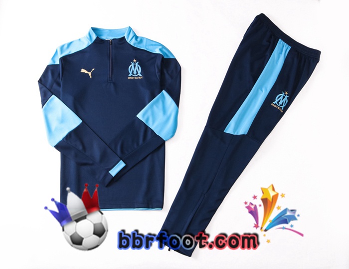 Survetement Foot Marseille OM Bleu 20/21