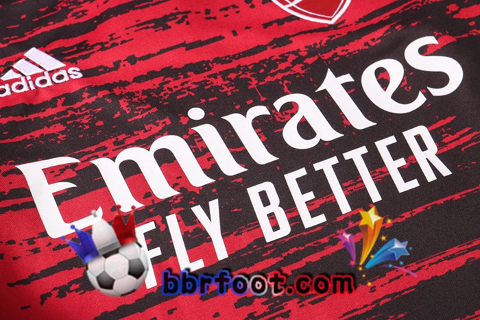 Survetement Foot Arsenal Noir Rouge 20/21