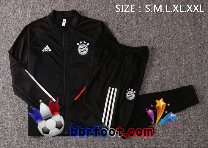Veste Survetement Foot Bayern Munich Noir 20/21