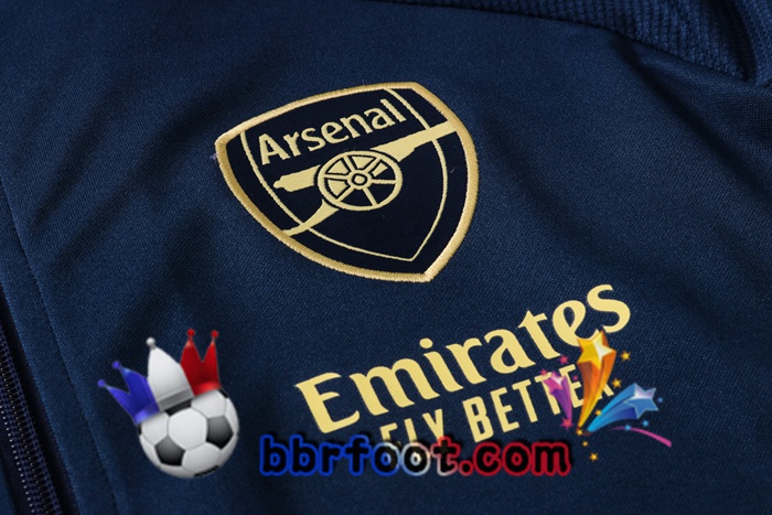 Veste Survetement Foot Arsenal Bleu Royal 20/21