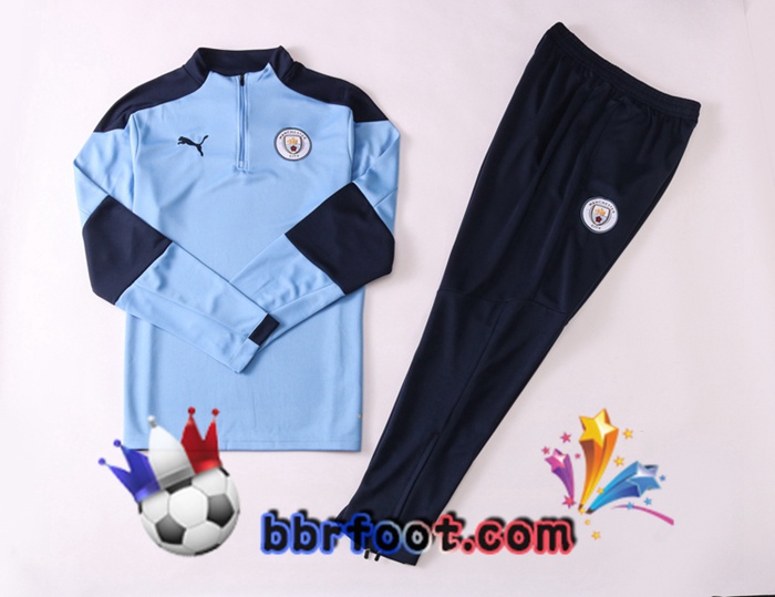 Survetement Foot Manchester City Bleu 20/21