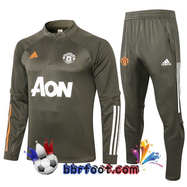 Survetement Foot Manchester United Vert 20/21