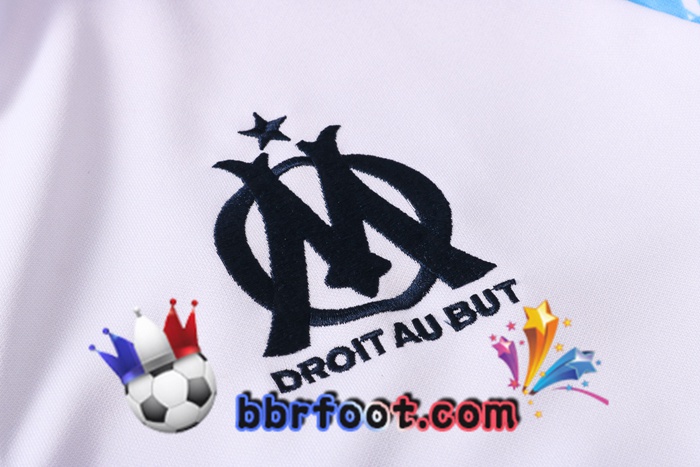 Veste Survetement Foot Marseille OM Blanc 20/21