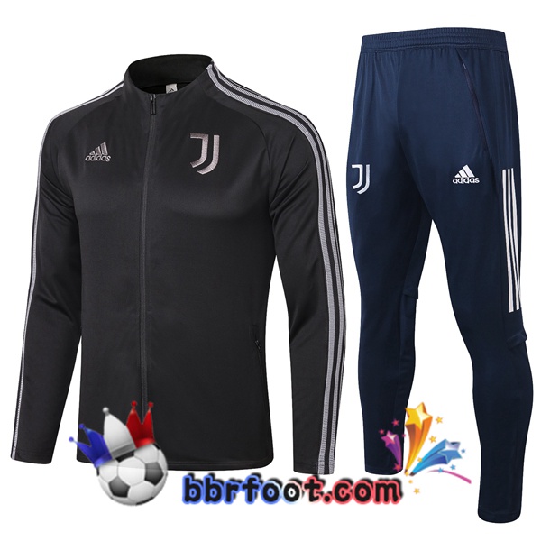 Veste Survetement Foot Juventus Noir 20/21