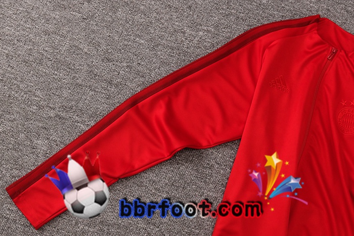 Veste Survetement Foot Bayern Munich Rouge 20/21