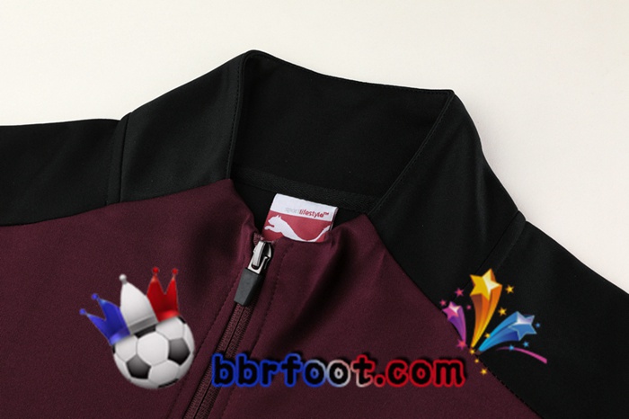 Veste Survetement Foot AC Milan Rouge 20/21
