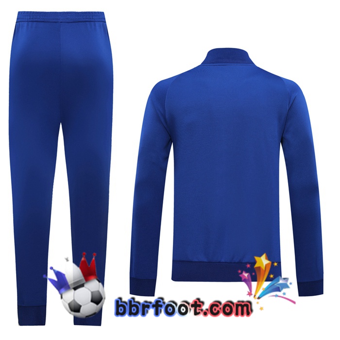 Veste Survetement Foot FC Barcelone Bleu Vert 20/21