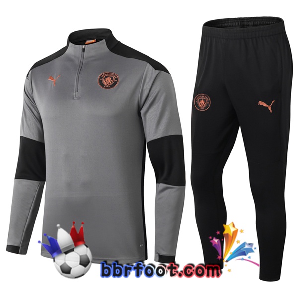 Survetement Foot Manchester City Gris 20/21