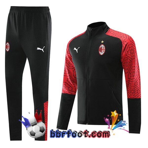 Veste Survetement Foot AC Milan Rouge 20/21
