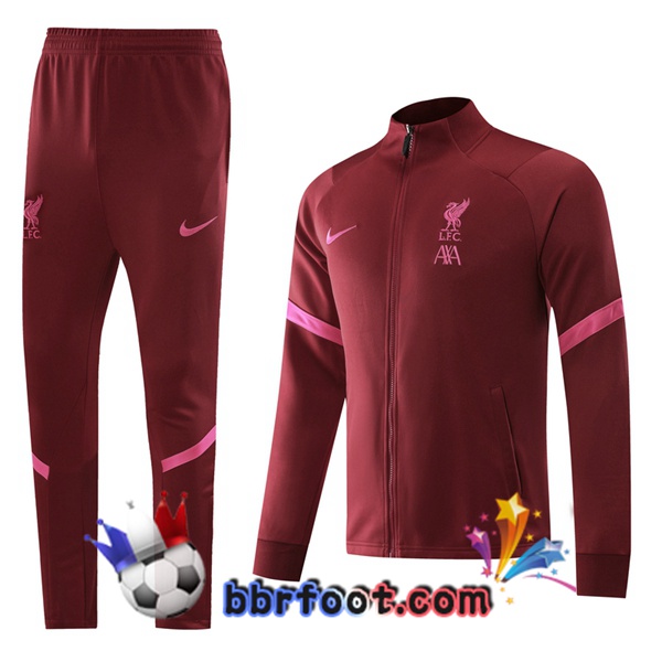 Veste Survetement Foot FC Liverpool Rouge 20/21