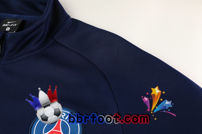 Veste Survetement Foot Paris PSG Bleu 20/21