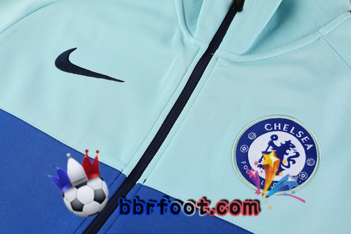 Veste Survetement Foot FC Chelsea Bleu 20/21