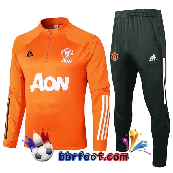 Survetement Foot Manchester United Orange 20/21
