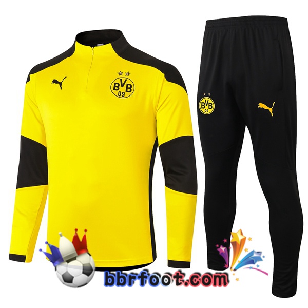 Survetement Foot Dortmund BVB Jaune 20/21