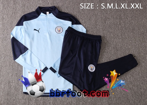 Survetement Foot Manchester City Bleu 20/21