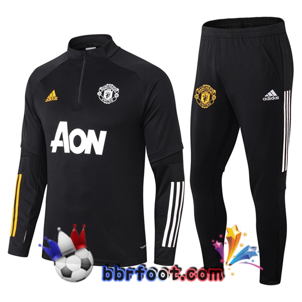 Survetement Foot Manchester United Noir 20/21