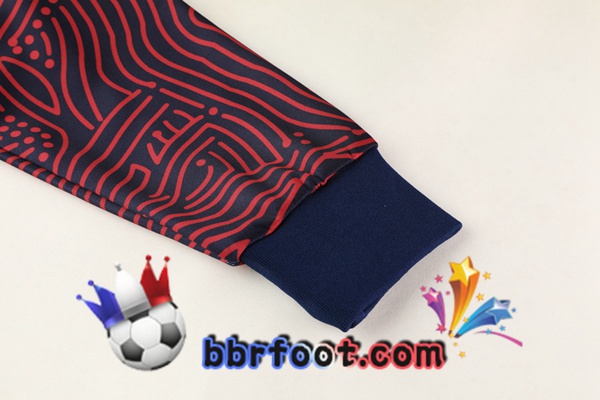 Veste Survetement Foot Paris PSG Bleu Royal 20/21