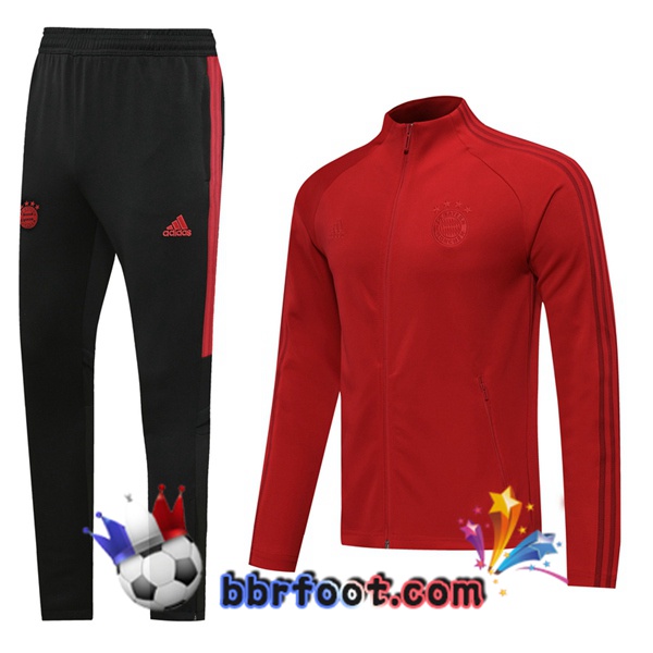 Veste Survetement Foot Bayern Munich Rouge 20/21