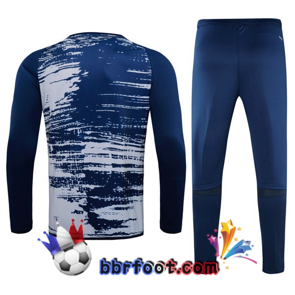 Survetement Foot Real Madrid Bleu Blanc 20/21