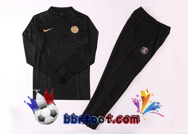 Survetement Foot Paris PSG Noir 20/21