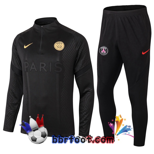 Survetement Foot Paris PSG Noir 20/21