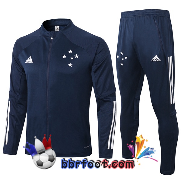 Veste Survetement Foot Cruzeiro EC Bleu Royal 20/21