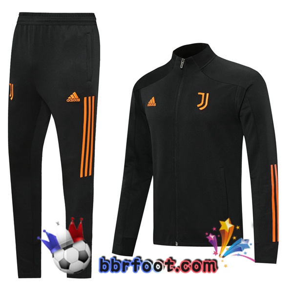 Veste Survetement Foot Juventus Noir 20/21