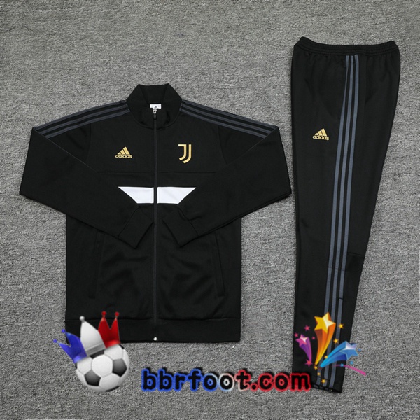 Veste Survetement Foot Juventus Noir 20/21