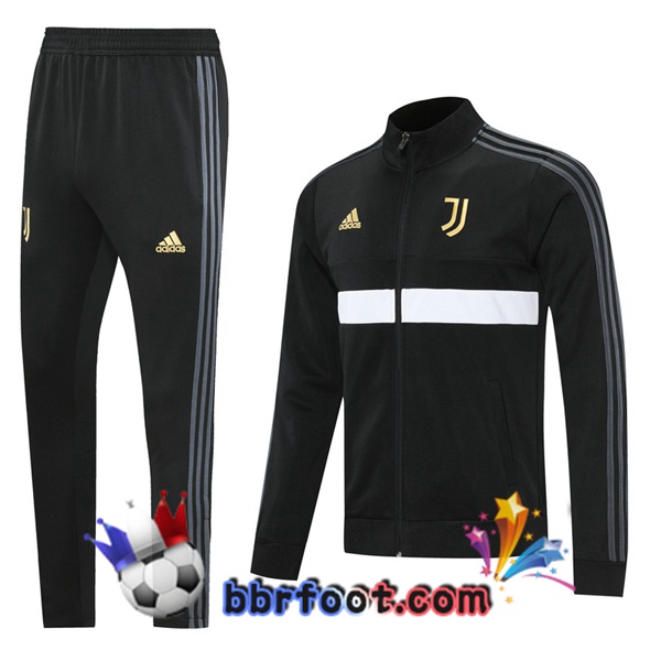 Veste Survetement Foot Juventus Noir 20/21