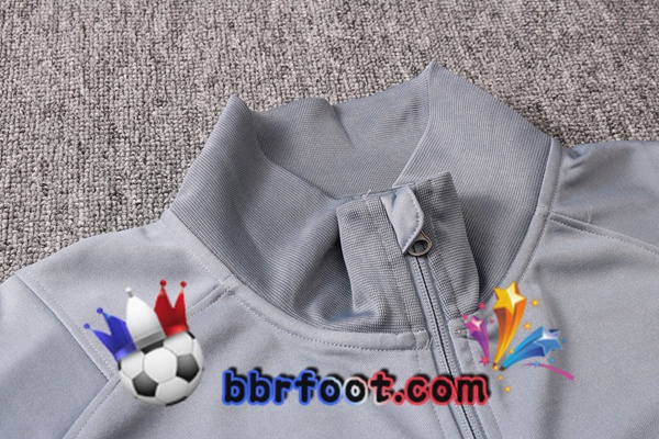 Veste Survetement Foot FC Liverpool Gris Clair 20/21