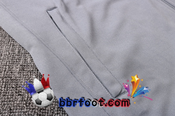 Veste Survetement Foot FC Liverpool Gris Clair 20/21