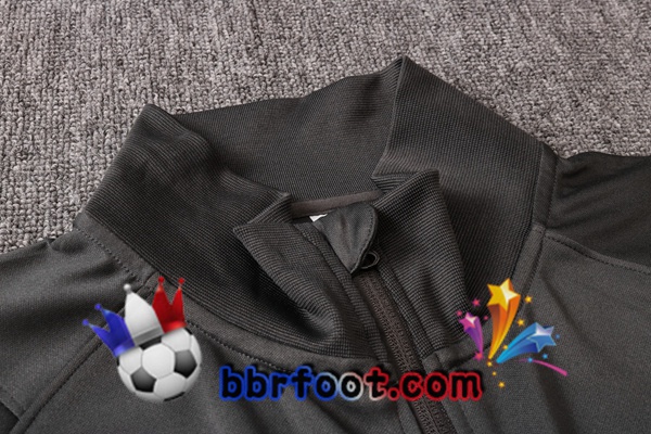 Veste Survetement Foot FC Liverpool Gris Fonce 20/21