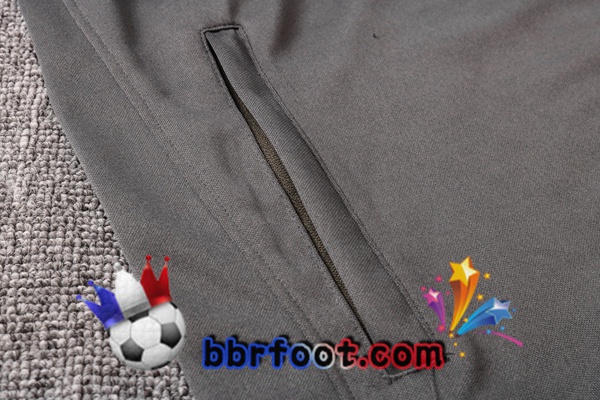 Veste Survetement Foot FC Liverpool Gris Fonce 20/21