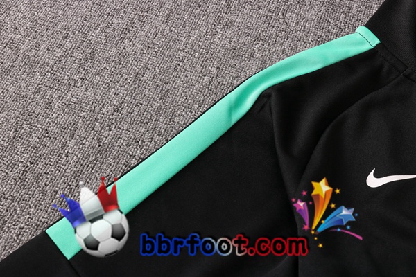 Veste Survetement Foot FC Liverpool Noir Vert Blanc 20/21