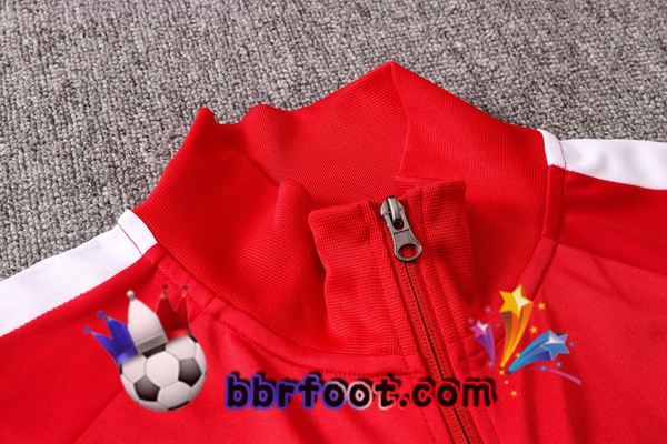 Veste Survetement Foot FC Liverpool Rouge Blanc 20/21